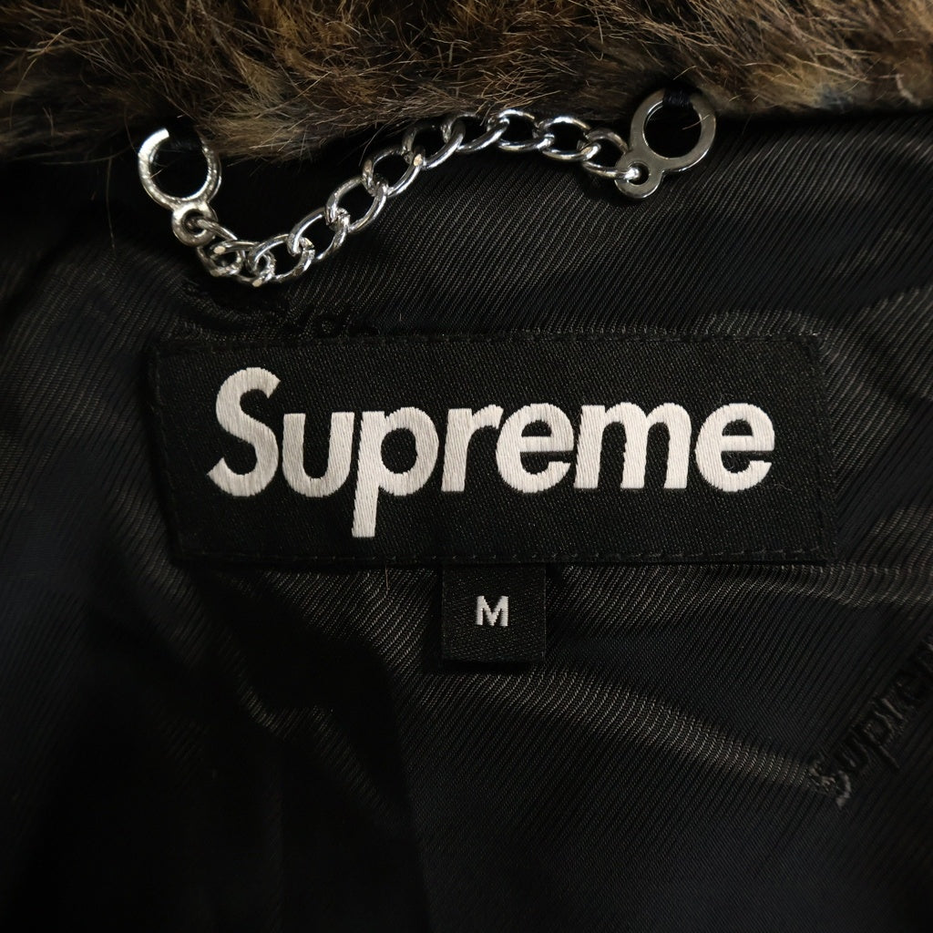 SUPREME(シュプリーム) 22SS Faux Fur Hooded Coat フェイク ファー フーデッドコート ブラウン