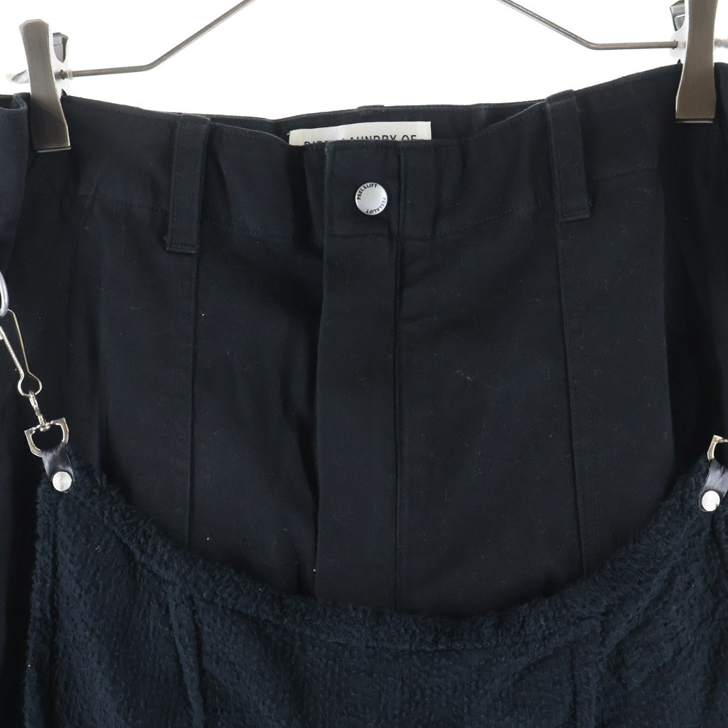 PEEL&LIFT(ピールアンドリフト) BONDAGE TROUSERS サイドジップ付き ボンテージ パンツ ブラック PL18-P012-6