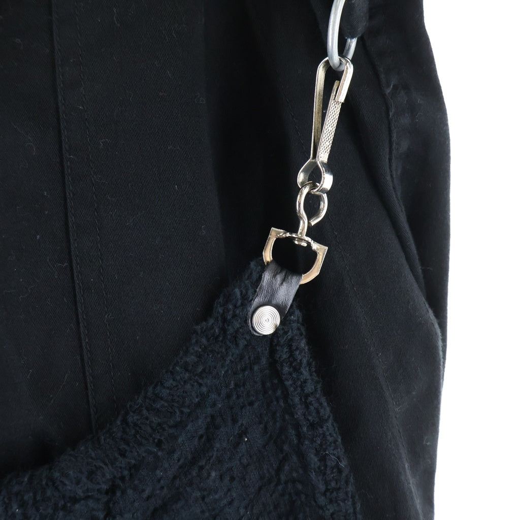 PEEL&LIFT(ピールアンドリフト) BONDAGE TROUSERS サイドジップ付き ボンテージ パンツ ブラック PL18-P012-6