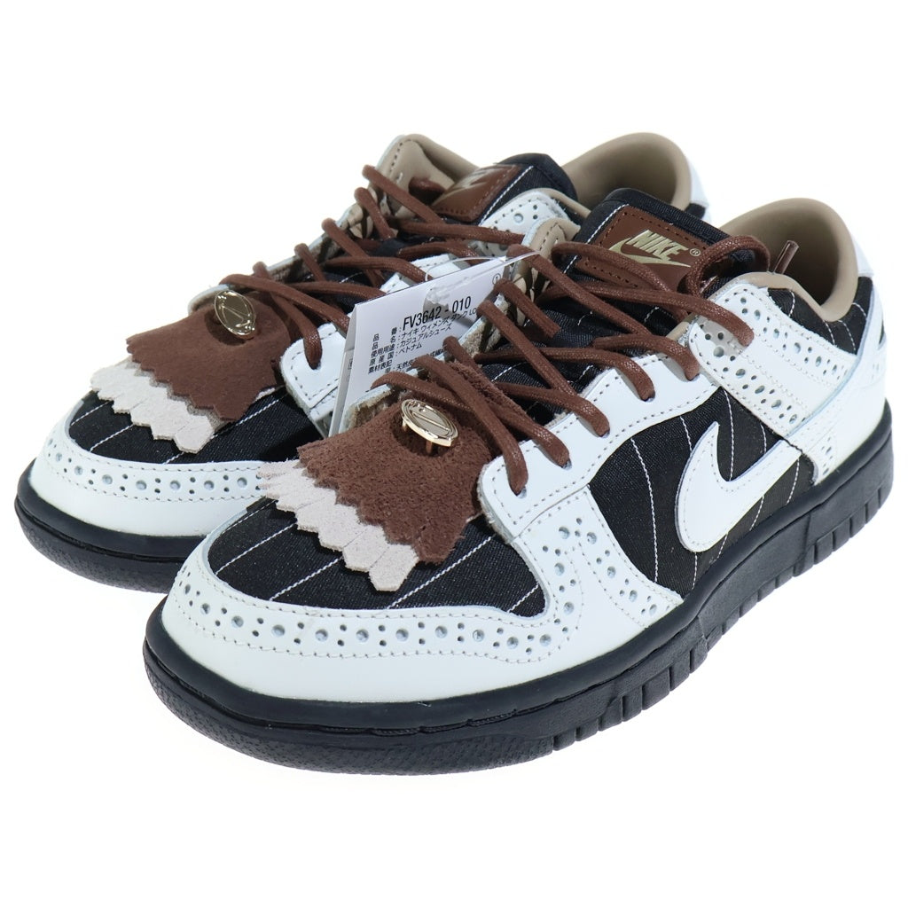 NIKE(ナイキ) WMNS DUNK LOW SUMMIT WHITE AND CACAO WOW ダンク サミット カカオワオ ローカットスニーカー レディース ブラック/ホワイト US5/22cm FV3642-010