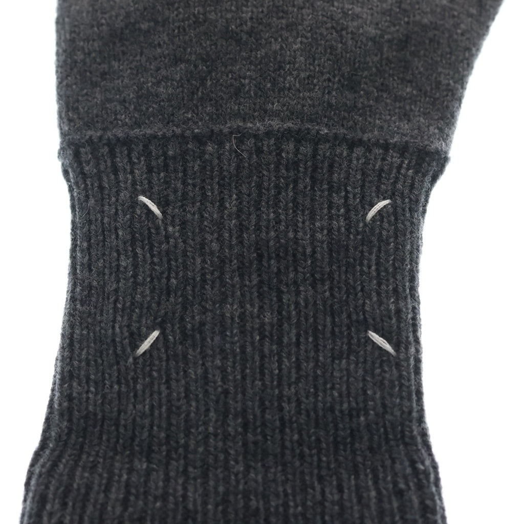 Maison Margiela(メゾンマルジェラ) TABI GLOVES タビ 4ステッチ カシミヤ混 ウールグローブ 手袋 グレー S50TS0007 S16825