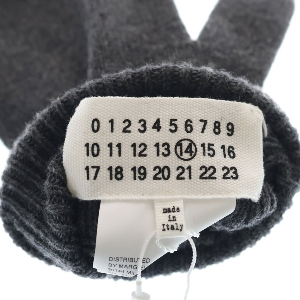 Maison Margiela(メゾンマルジェラ) TABI GLOVES タビ 4ステッチ カシミヤ混 ウールグローブ 手袋 グレー S50TS0007 S16825