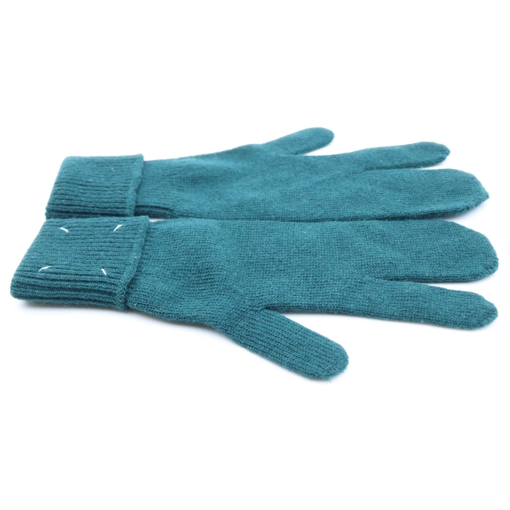 Maison Margiela(メゾンマルジェラ) TABI GLOVES タビ 4ステッチ カシミヤ混 ウールグローブ 手袋 グリーン S51TS0042 S17480