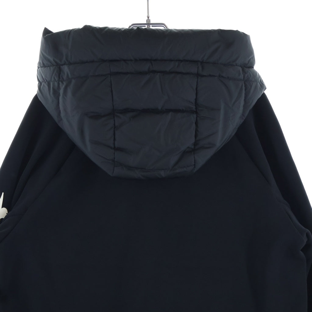 MONCLER GRENOBLE(モンクレールグルノーブル) 22AW MAGLIA CARDIGAN 異素材切替 ジップアップフーデッドダウンジャケット ブラック H20978G00031