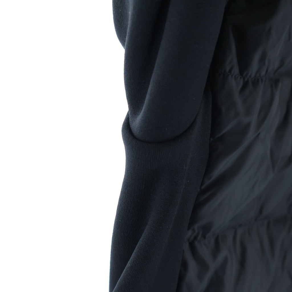 MONCLER GRENOBLE(モンクレールグルノーブル) 22AW MAGLIA CARDIGAN 異素材切替 ジップアップフーデッドダウンジャケット ブラック H20978G00031