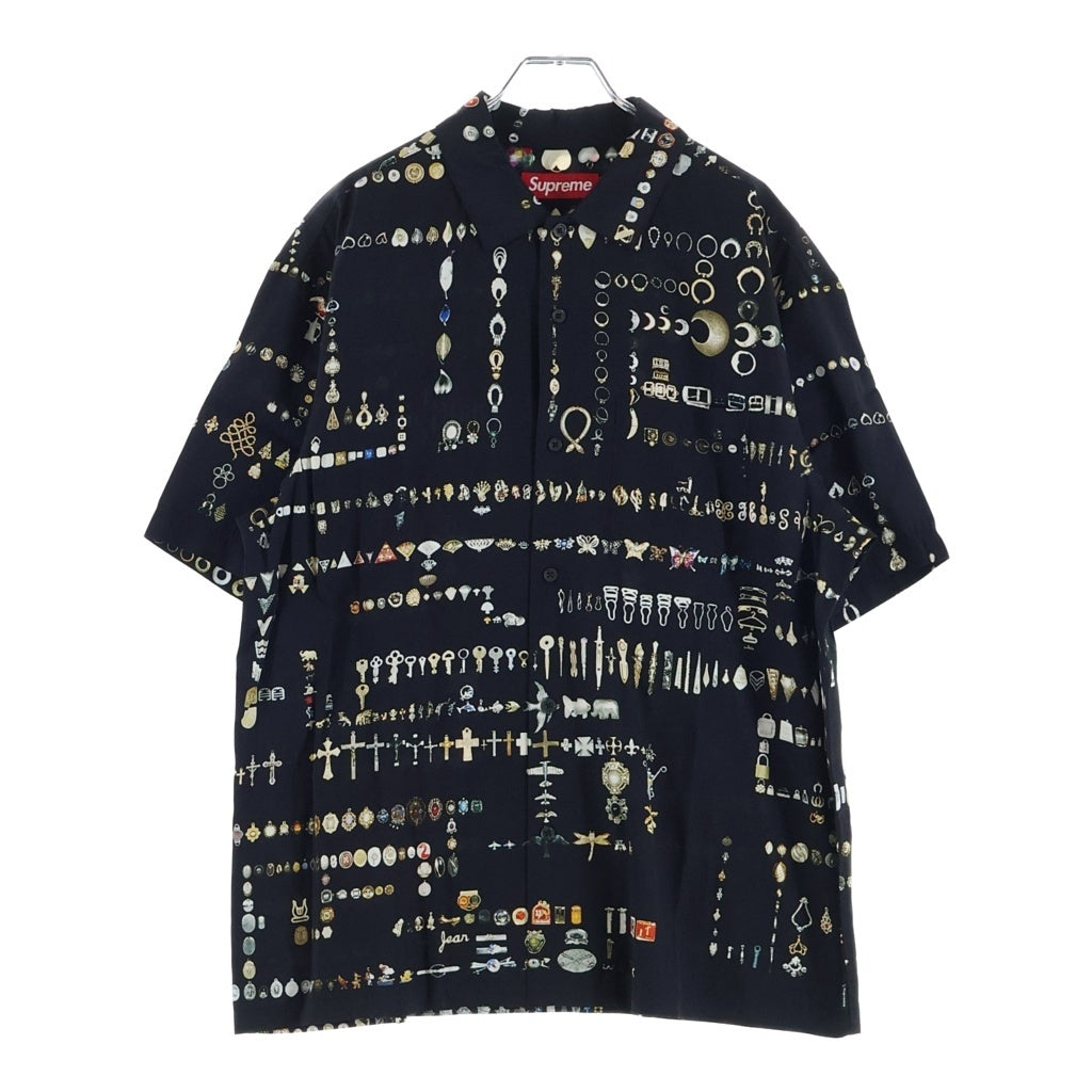 SUPREME(シュプリーム) 26SS ×MIKE KELLY S/S Shirt マイクケリー 総柄プリント 半袖シャツ ブラック