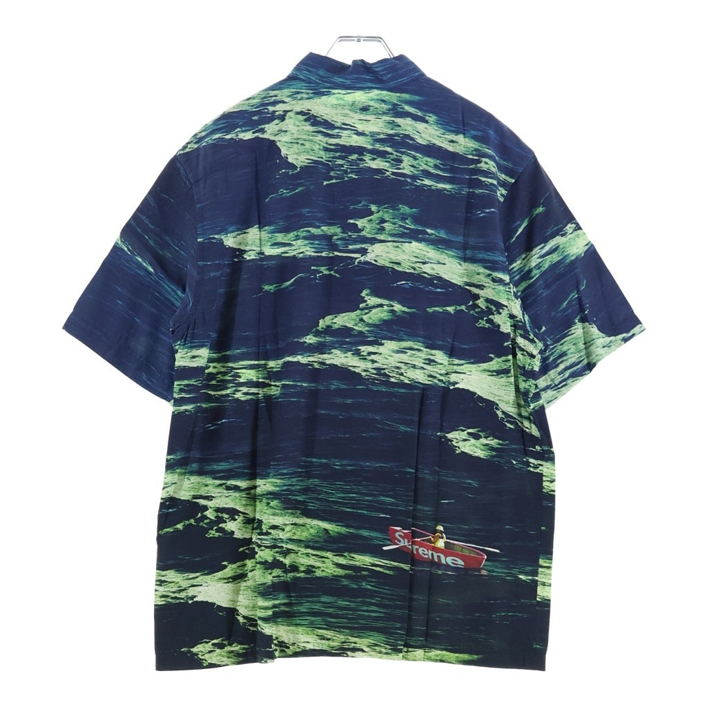 SUPREME(シュプリーム) 25SS Boat S/S Shirt ボート 総柄プリント 半袖シャツ ブルー