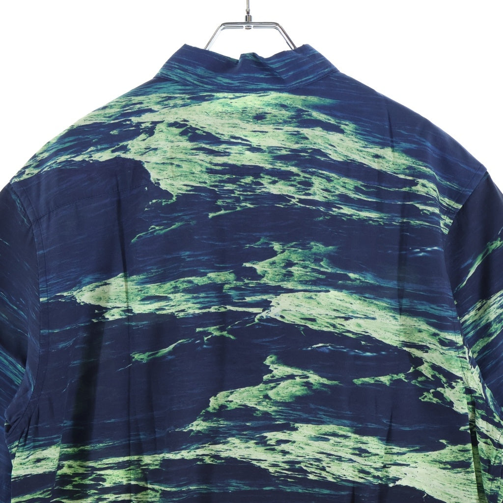 SUPREME(シュプリーム) 25SS Boat S/S Shirt ボート 総柄プリント 半袖シャツ ブルー