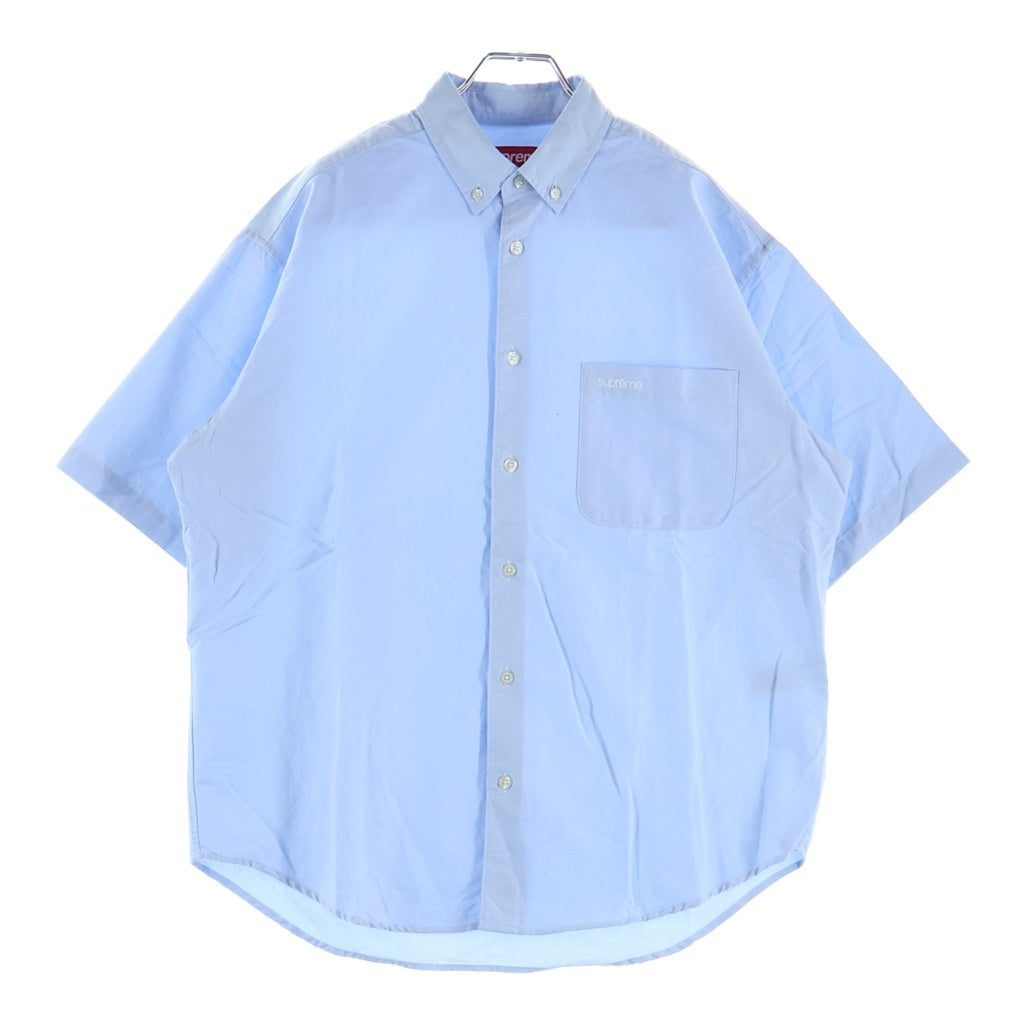SUPREME(シュプリーム) 26SS Loose Fit Oxford S/S Shirt ルーズフィット オックスフォード 半袖シャツ ブルー