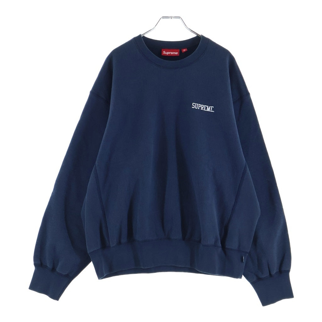 SUPREME(シュプリーム) 26SS Washed Crewneck ウォッシュド クルーネックスウェットシャツ トレーナー ネイビー