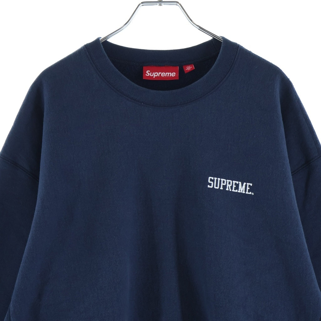 SUPREME(シュプリーム) 26SS Washed Crewneck ウォッシュド クルーネックスウェットシャツ トレーナー ネイビー