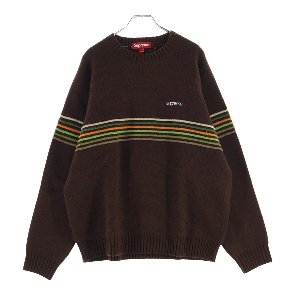 SUPREME(シュプリーム) 26SS Raised Stripe Sweater ラインズドストライプニットスウェット セーター ブラウン