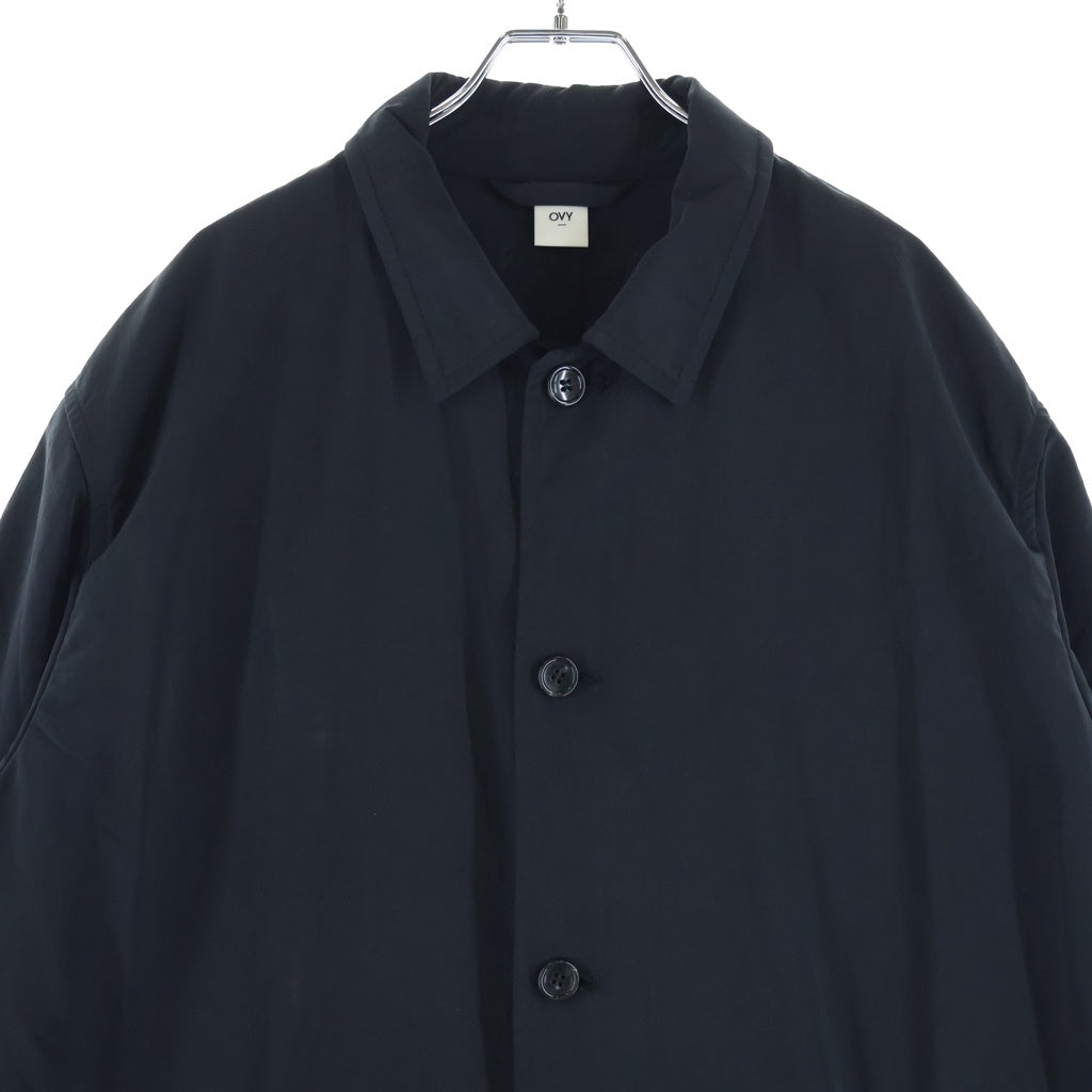 NO BRAND(ノーブランド) OVY オヴィー Basic Nylon Bal Collar Coat ベーシックナイロン バルカラーコート ブラック 026
