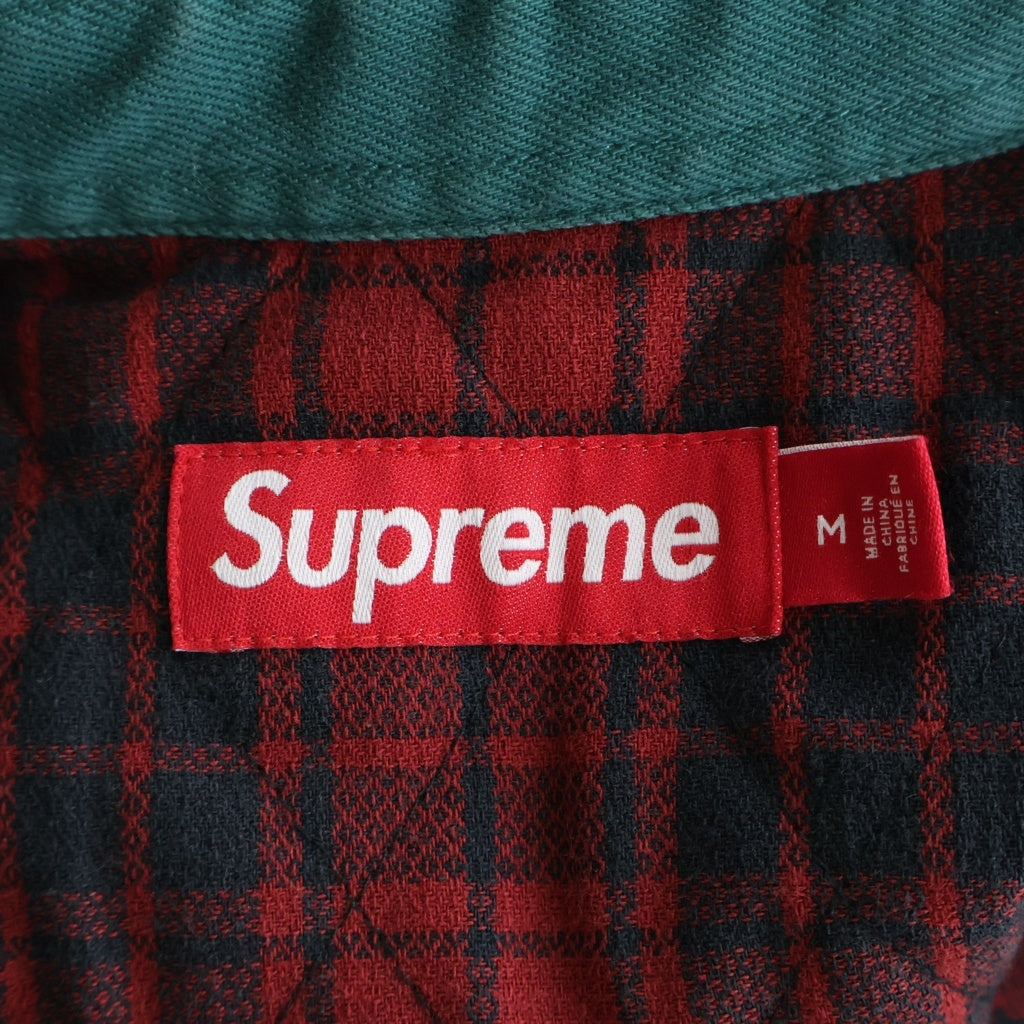 SUPREME(シュプリーム) 25AW Quilted Lined Denim Snap Shirt キルテッドライン デニムスナップシャツジャケット グリーン