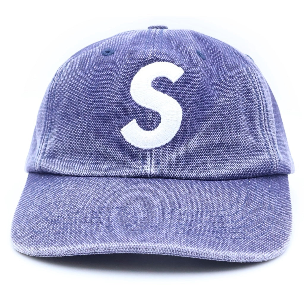 SUPREME(シュプリーム) 24AW Pigment S Logo 6 Panel ピグメント Sロゴ 6パネルキャップ 帽子 ネイビー