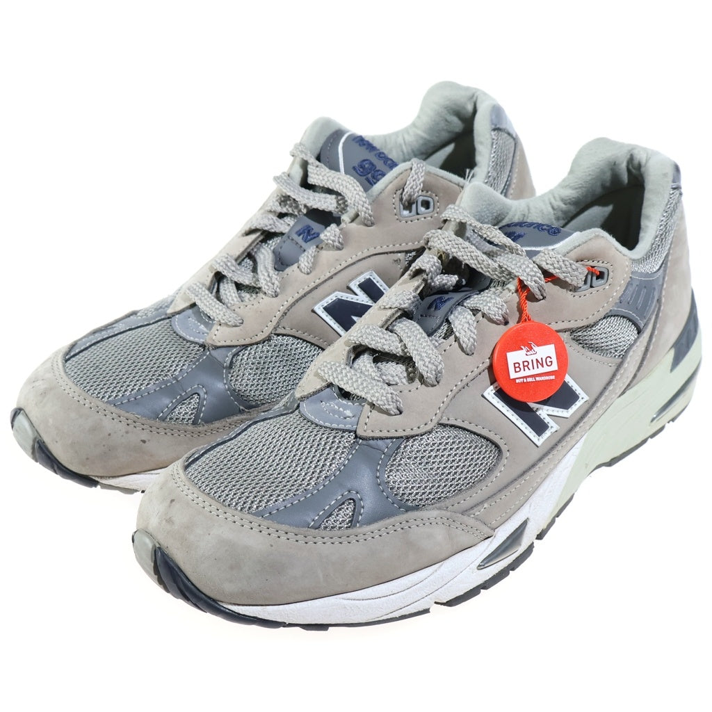 New Balance(ニューバランス) 20TH ANNIVERSARY レザー イングランド製 20周年 ローカットスニーカー グレー US9/27.0cm M991ANI