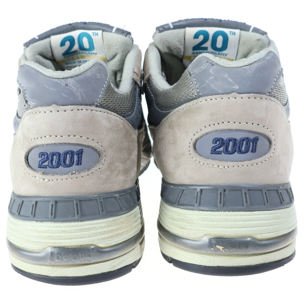 New Balance(ニューバランス) 20TH ANNIVERSARY レザー イングランド製 20周年 ローカットスニーカー グレー US9/27.0cm M991ANI