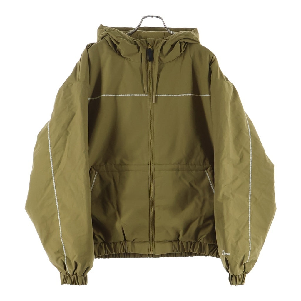 Dime(ダイム) 25AW QUILTED RIPSTOP PUFFER JACKET キルテッド リップストップ ステッチ ジップアップ パファージャケット ベージュ