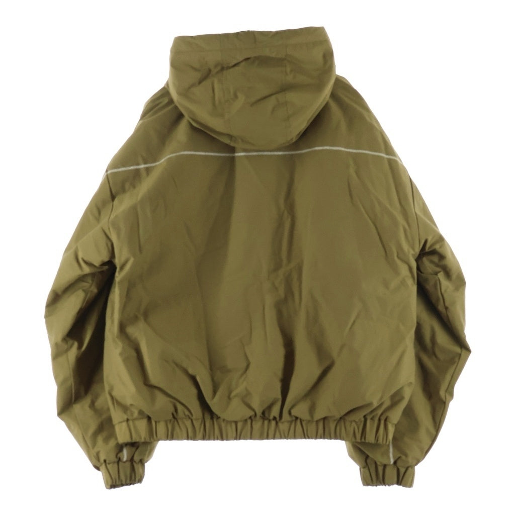 Dime(ダイム) 25AW QUILTED RIPSTOP PUFFER JACKET キルテッド リップストップ ステッチ ジップアップ パファージャケット ベージュ