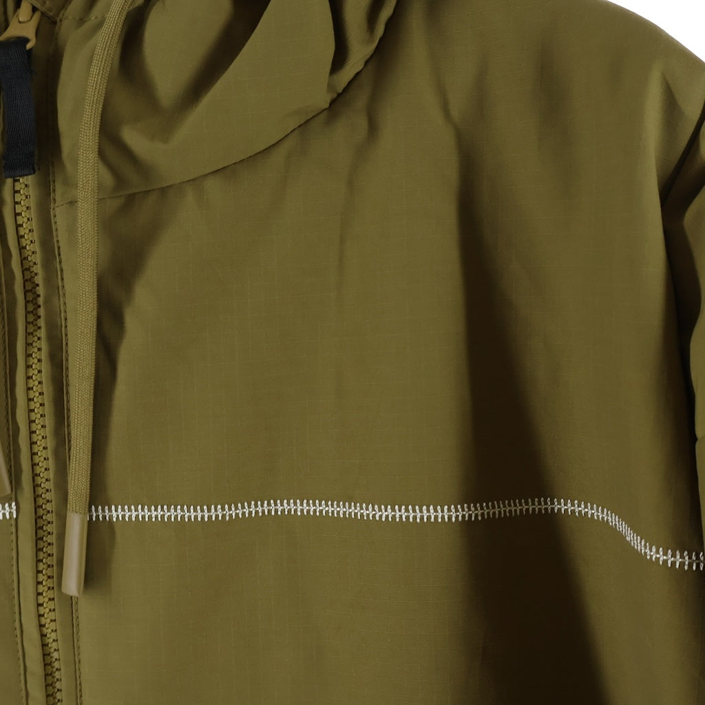 Dime(ダイム) 25AW QUILTED RIPSTOP PUFFER JACKET キルテッド リップストップ ステッチ ジップアップ パファージャケット ベージュ