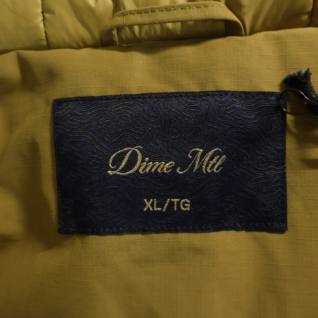 Dime(ダイム) 25AW QUILTED RIPSTOP PUFFER JACKET キルテッド リップストップ ステッチ ジップアップ パファージャケット ベージュ