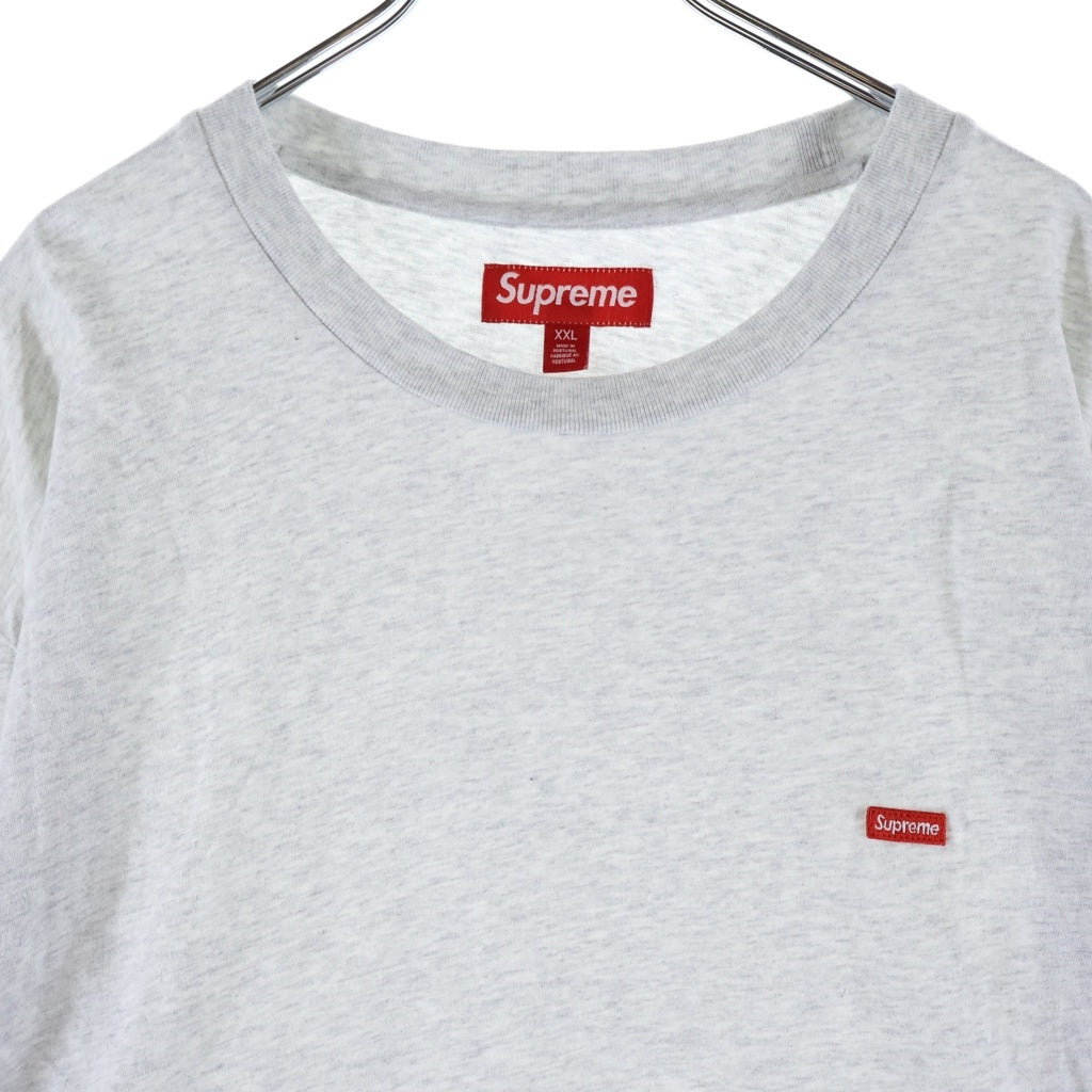 SUPREME(シュプリーム) 25AW Small Box Logo L/S Tee スモールボックスロゴ クルーネック 長袖Tシャツ カットソー グレー