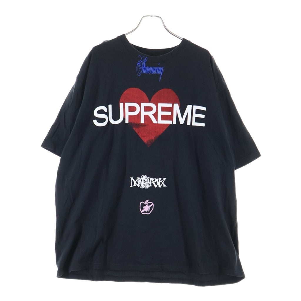 SUPREME(シュプリーム) 25SS Announcing Tee アナウンシング クルーネック 半袖Tシャツ カットソー ブラック