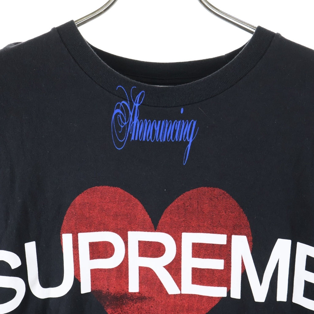 SUPREME(シュプリーム) 25SS Announcing Tee アナウンシング クルーネック 半袖Tシャツ カットソー ブラック