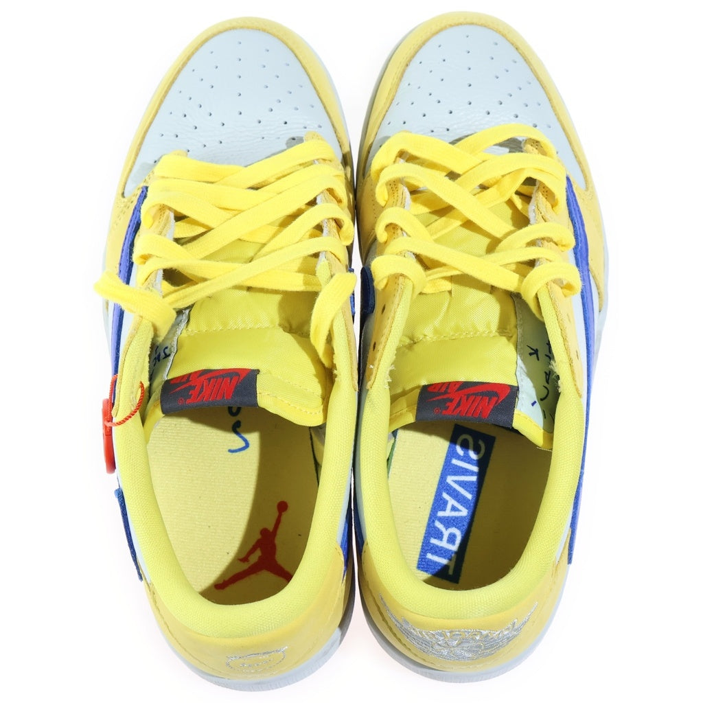 NIKE(ナイキ) ×TRAVIS SCOTT WMNS AIR JORDAN 1 RETRO LOW OG CANARY ウィメンズ エアジョーダン1 カナリー ローカットスニーカー US10.5/27.5cm DZ4137-700 レディース