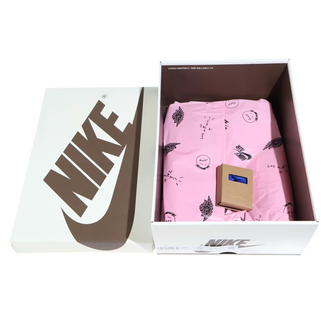 NIKE(ナイキ) ×TRAVIS SCOTT WMNS AIR JORDAN 1 RETRO LOW OG CANARY ウィメンズ エアジョーダン1 カナリー ローカットスニーカー US10.5/27.5cm DZ4137-700 レディース