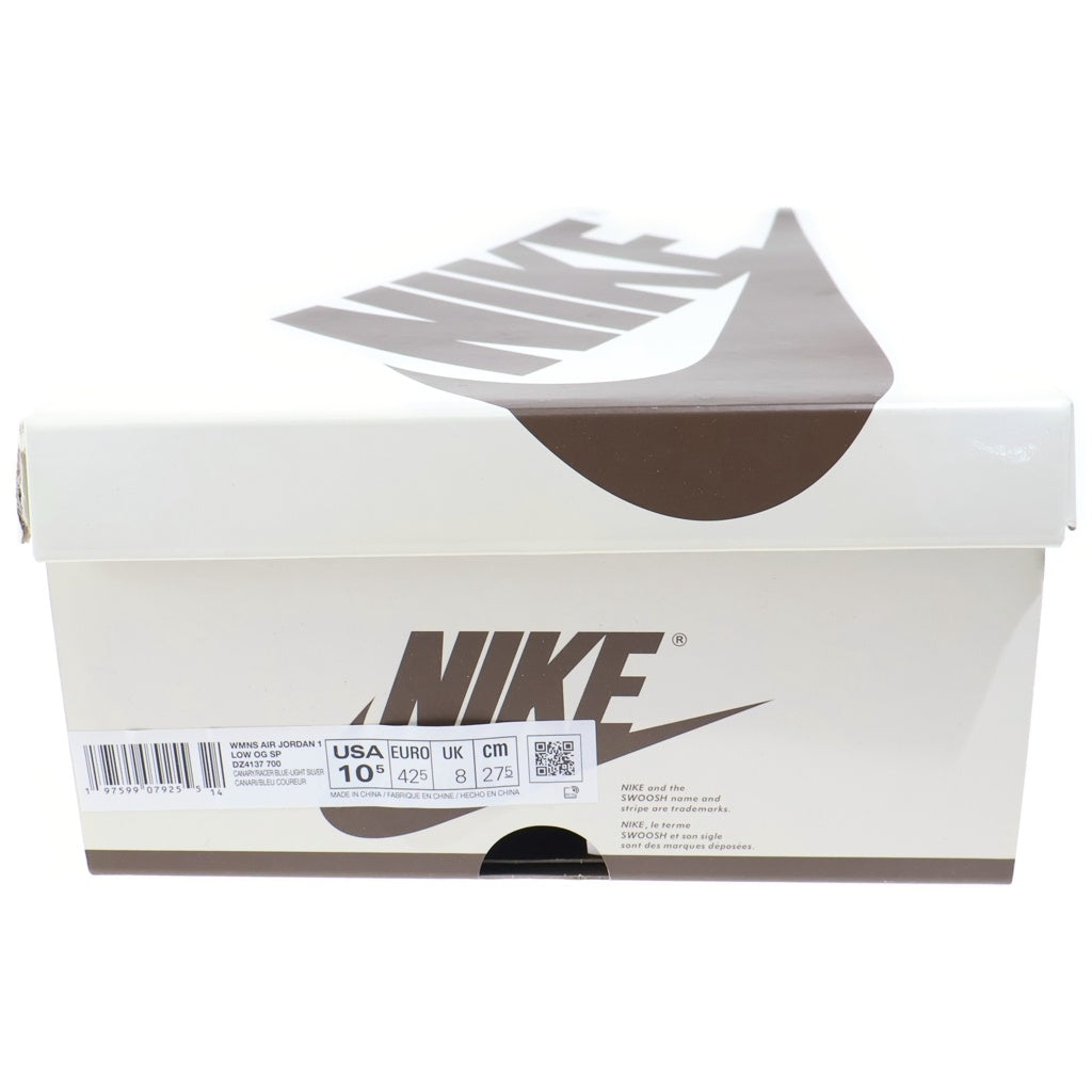NIKE(ナイキ) ×TRAVIS SCOTT WMNS AIR JORDAN 1 RETRO LOW OG CANARY ウィメンズ エアジョーダン1 カナリー ローカットスニーカー US10.5/27.5cm DZ4137-700 レディース