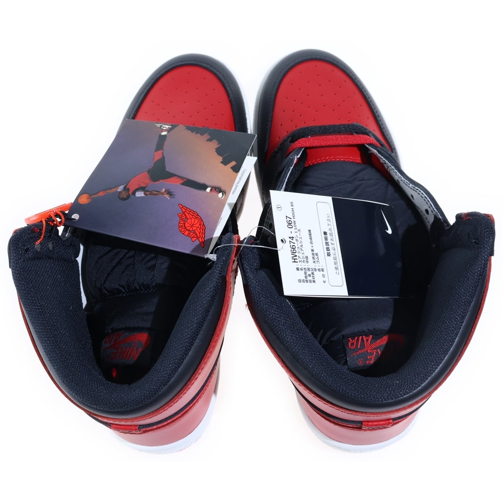 NIKE(ナイキ) AIR JORDAN HIGH 85 BRED エアジョーダン 1 ブレッド ハイカットスニーカー ブラック/レッド US9/27cm HV6674-067