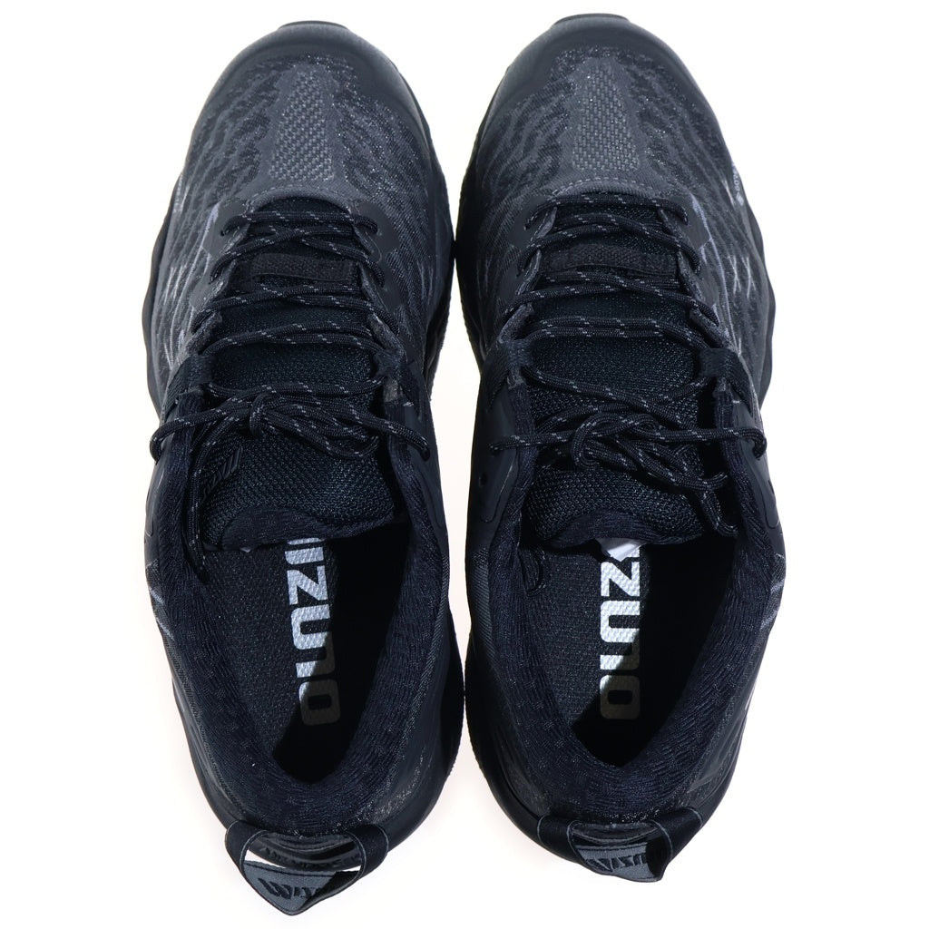 MIZUNO(ミズノ) GORE TEX WAVE MUJIN LS GTX ゴアテックス ウエーブ ムジン ローカットスニーカー ブラック US7.5/25.5cm D1GA250102