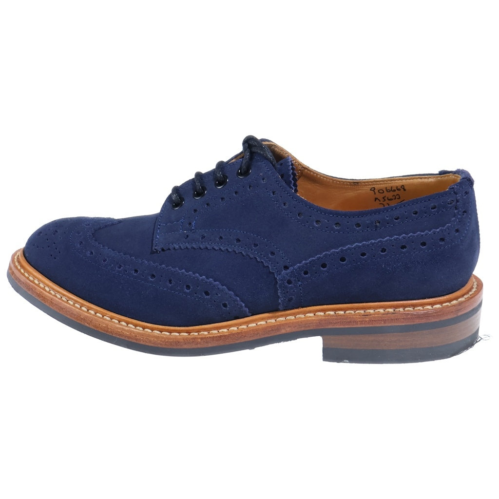 Tricker's(トリッカーズ) BURTON バートン ウィングチップ スウェードレザー ドレスシューズ ネイビー M5633