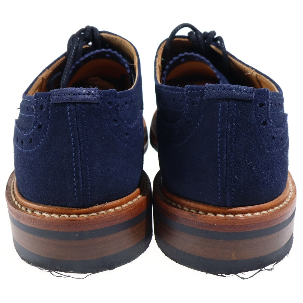 Tricker's(トリッカーズ) BURTON バートン ウィングチップ スウェードレザー ドレスシューズ ネイビー M5633
