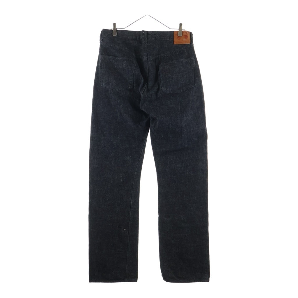FULLCOUNT(フルカウント) SRTAIGHT BLACK SELVEDGE DENIM ストレート セルビッジ ボタンフライデニムパンツ ブラック 1101BK