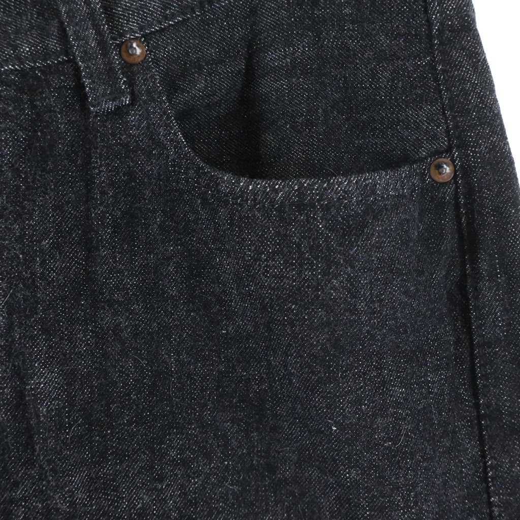 FULLCOUNT(フルカウント) SRTAIGHT BLACK SELVEDGE DENIM ストレート セルビッジ ボタンフライデニムパンツ ブラック 1101BK