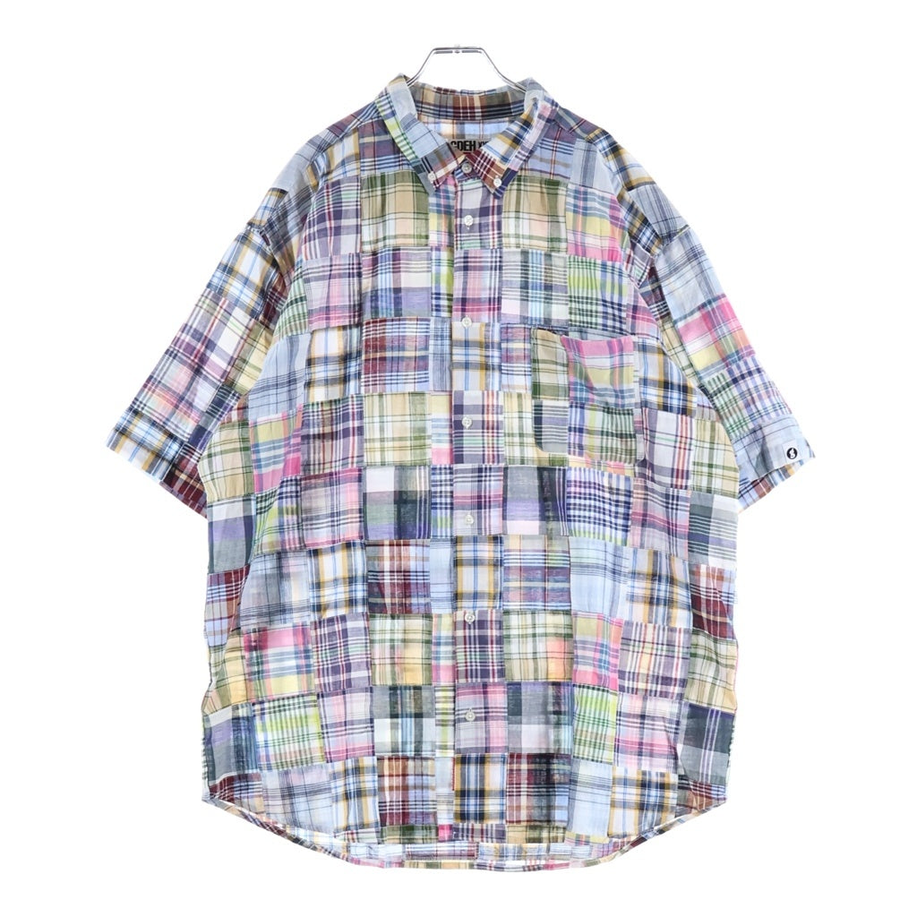 SUPREME(シュプリーム) 25SS ×GOODENOUGH Patchwork S/S Shirt グッドイナフ パッチワーク ショートスリーブ チェックシャツ マルチカラー