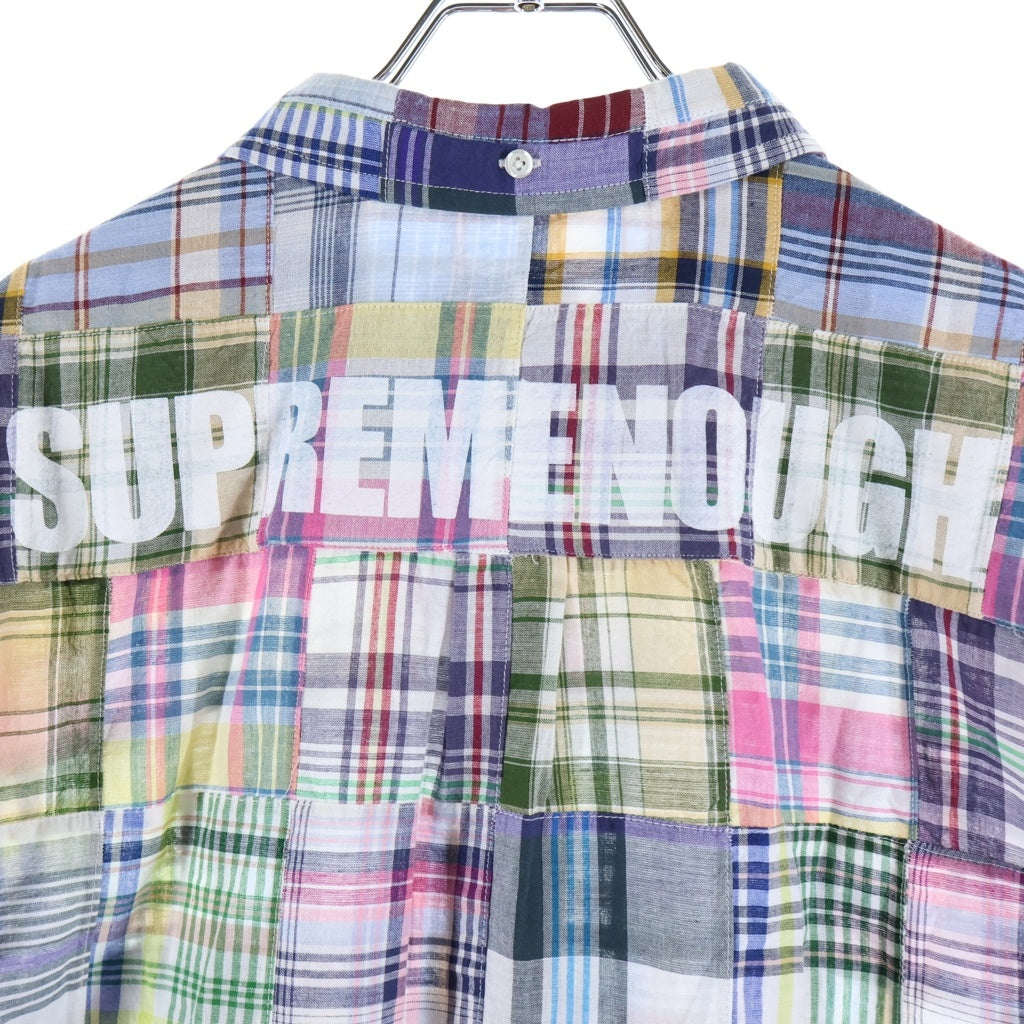 SUPREME(シュプリーム) 25SS ×GOODENOUGH Patchwork S/S Shirt グッドイナフ パッチワーク ショートスリーブ チェックシャツ マルチカラー