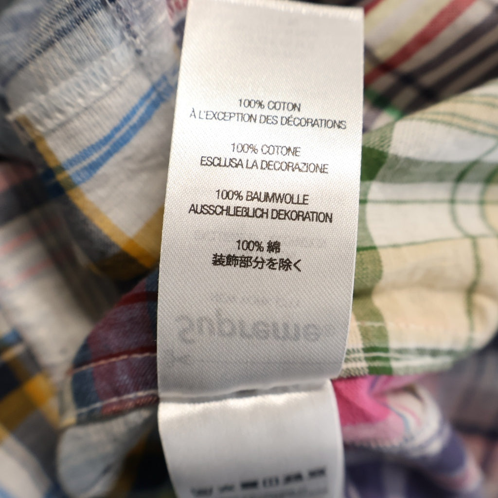 SUPREME(シュプリーム) 25SS ×GOODENOUGH Patchwork S/S Shirt グッドイナフ パッチワーク ショートスリーブ チェックシャツ マルチカラー