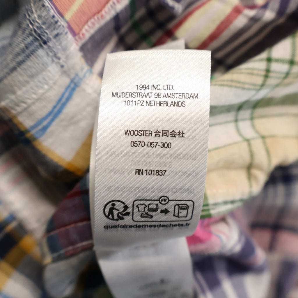 SUPREME(シュプリーム) 25SS ×GOODENOUGH Patchwork S/S Shirt グッドイナフ パッチワーク ショートスリーブ チェックシャツ マルチカラー