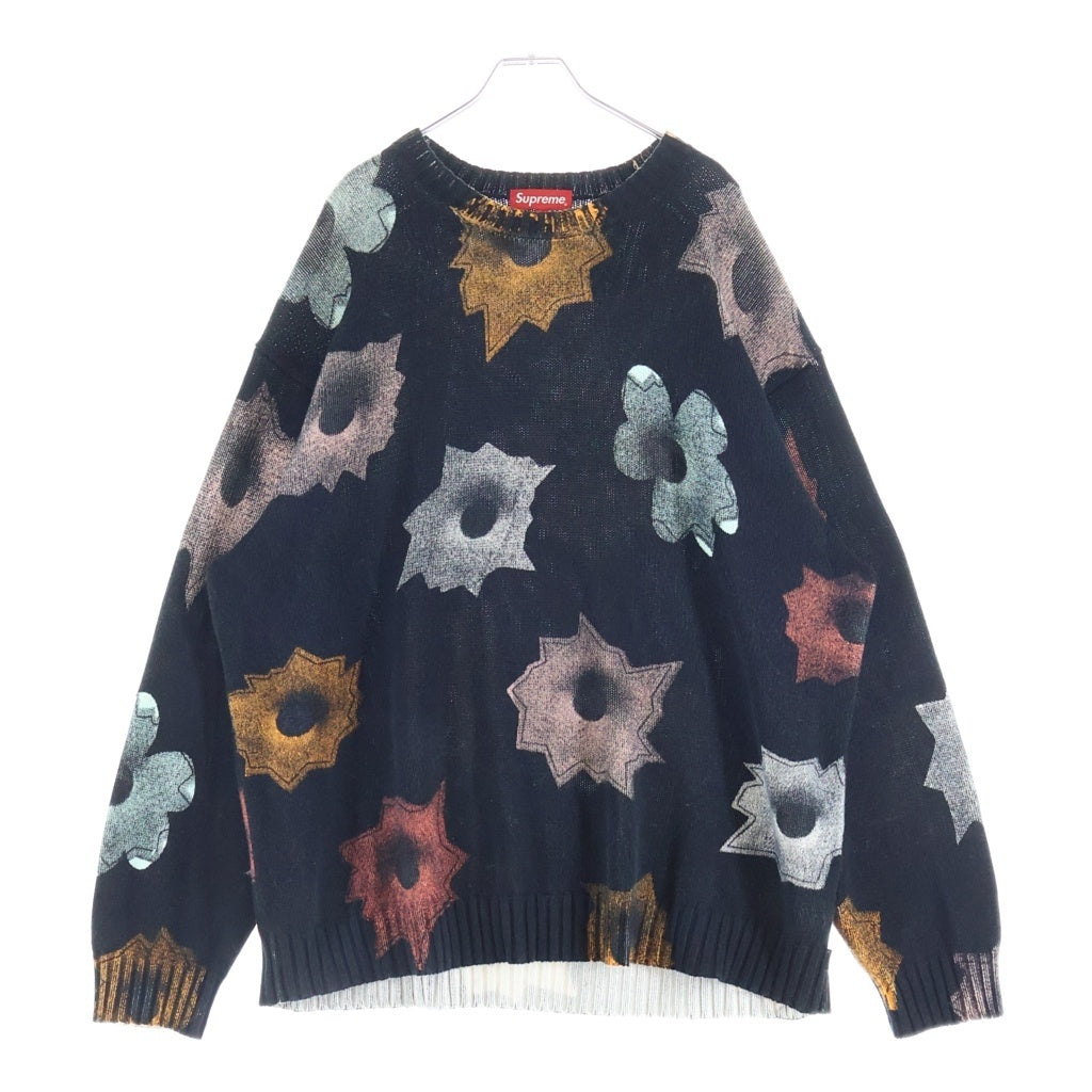SUPREME(シュプリーム) 22SS Nate Lowman Sweater ネイト ロウマン スウェット ニットセーター ブラック