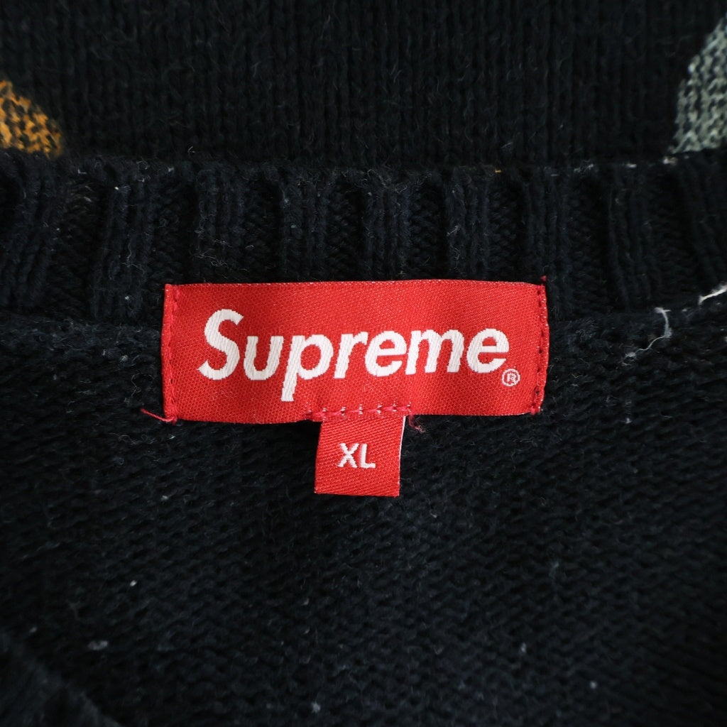 SUPREME(シュプリーム) 22SS Nate Lowman Sweater ネイト ロウマン スウェット ニットセーター ブラック
