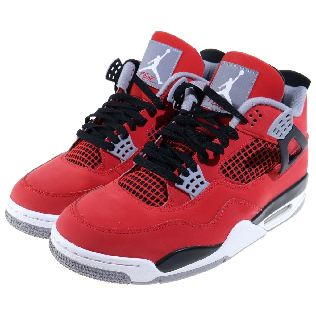 NIKE(ナイキ) AIR JORDAN 4 RETRO TORO BRAVO エアジョーダン4 レトロ トロブラボー ハイカットスニーカー レッド US12/30cm FQ8138-600