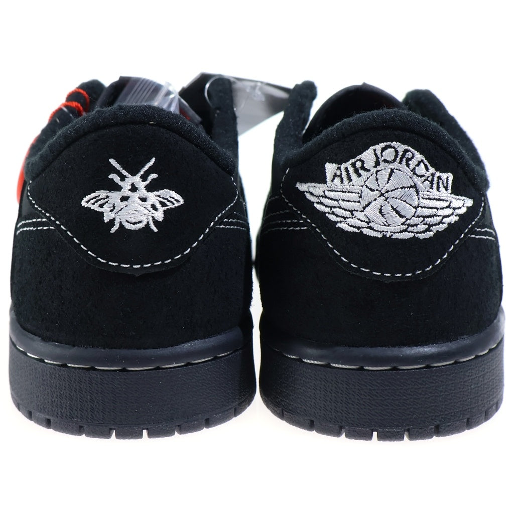 NIKE(ナイキ) ×TRAVIS SCOTT AIR JORDAN 1 LOW OG SP BLACK PHANTOM トラヴィススコット エアジョーダン1 ブラックファントム ローカットスニーカー ブラック US8.5/26.5cm DM7866-001