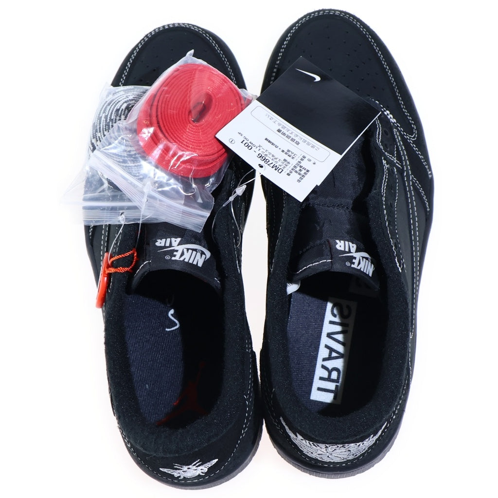 NIKE(ナイキ) ×TRAVIS SCOTT AIR JORDAN 1 LOW OG SP BLACK PHANTOM トラヴィススコット エアジョーダン1 ブラックファントム ローカットスニーカー ブラック US8.5/26.5cm DM7866-001
