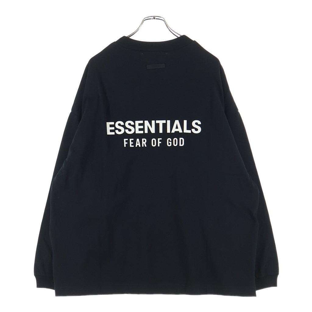 FEAR OF GOD ESSENTIALS(フィアオブゴッド エッセンシャルズ) JERSEY LONG-SLEEVE T-SHIRT ジャージー ロゴプリント クルーネック 長袖Tシャツ カットソー 125H0244370F