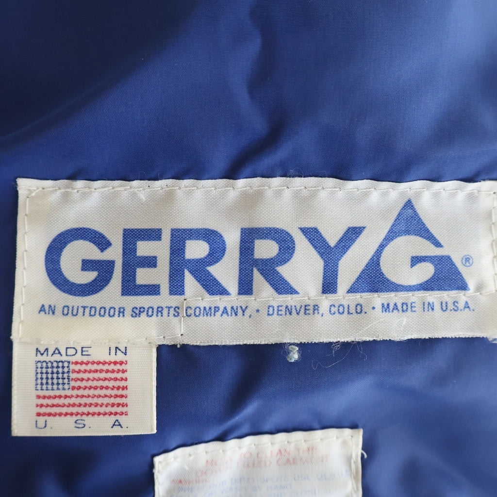 GERRY(ジェリー) 70-80S VINTAGE USA製 デカTALONZIP ヴィンテージ キルティングパファージャケット ブルー