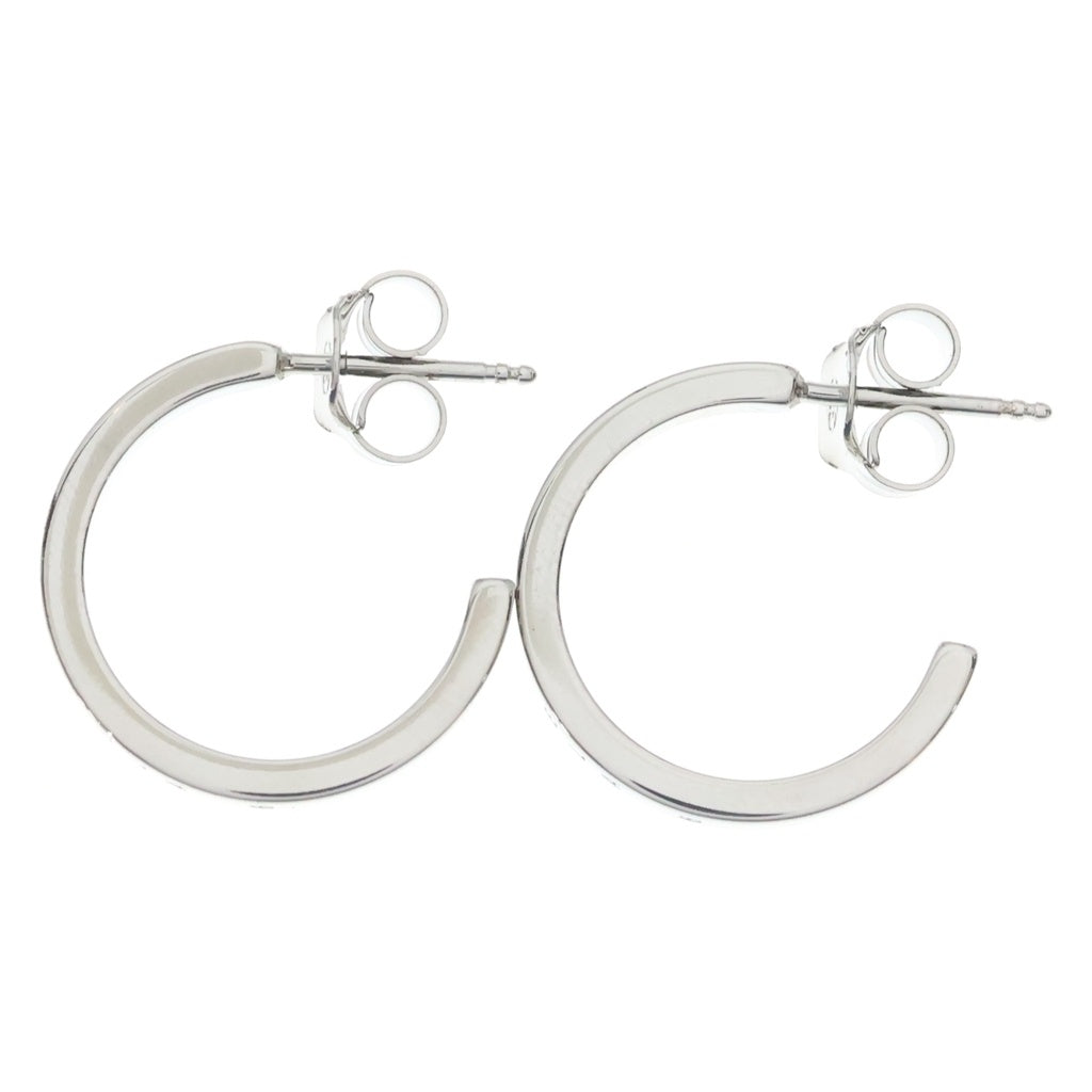 MM6 Maison Margiela(エムエムシックスメゾンマルジェラ) LOGO CIRCLE EARRINGS ロゴサークルピアス シルバー SM7VG0022