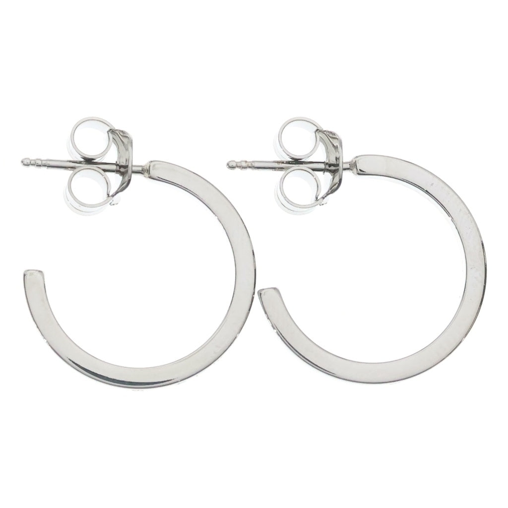 MM6 Maison Margiela(エムエムシックスメゾンマルジェラ) LOGO CIRCLE EARRINGS ロゴサークルピアス シルバー SM7VG0022